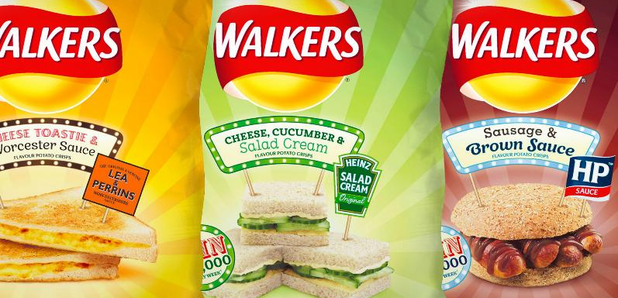 Walkers sandwich flavour crisps